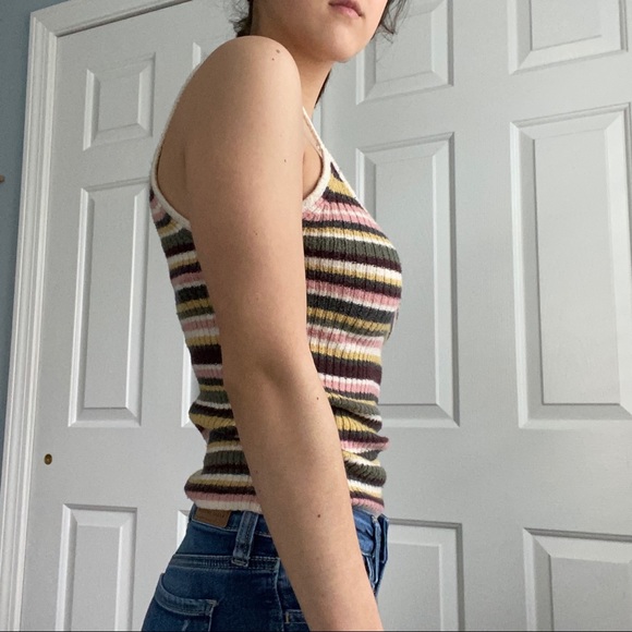 American Eagle Striped Sweater Tank - Picture 3 of 7